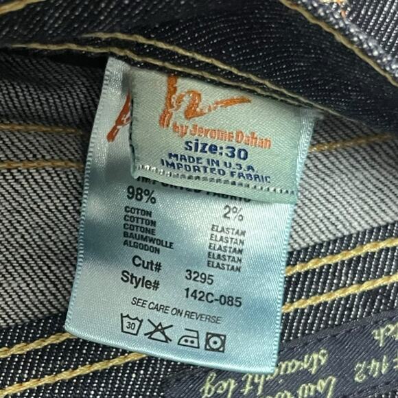 Citizens of Humanity Ava Low Waist Stretch Straight Leg Dark Denim Jean Size 30 - Picture 15 of 16